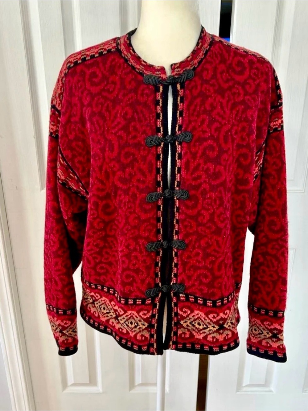 Cardigan sweater jacket blazer Icelandic Design woman size XL new condition